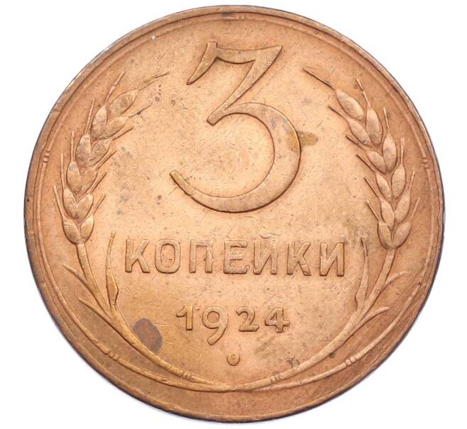 Монета 3 копейки 1924 года (Артикул T11-15936) — Фото №1