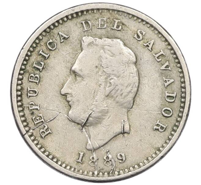 Монета 1 сентаво 1889 года Сальвадор (Артикул: K12-46393) — Фото №1