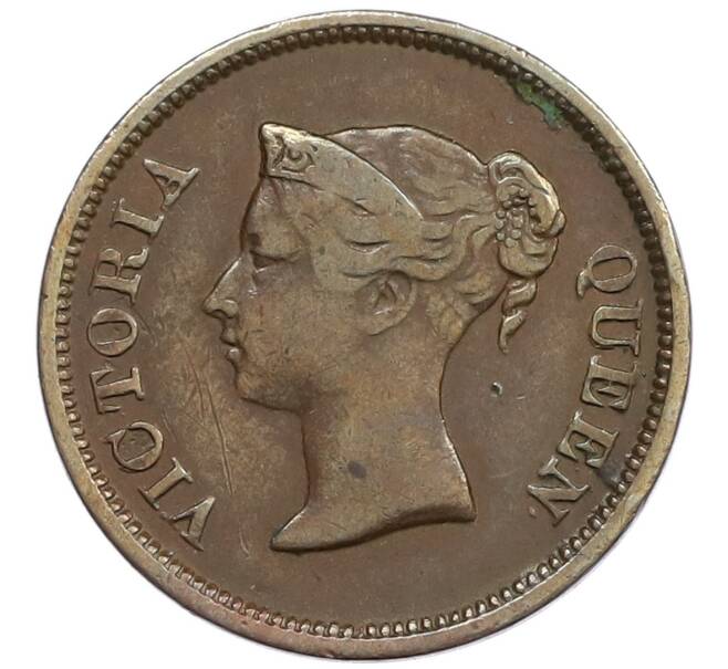 Монета 1/4 цента 1845 года Стрейтс Сетлментс (Артикул: K2-0491) — Фото №2