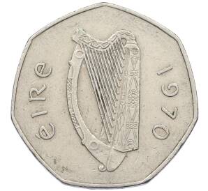 50 пенсов 1970 года Ирландия — Фото №2