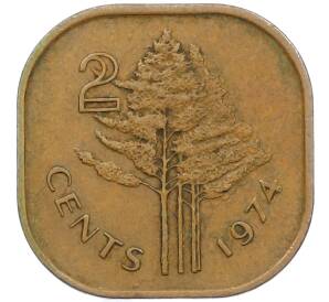 2 цента 1974 года Свазиленд — Фото №1