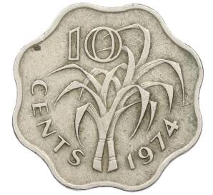 10 центов 1974 года Свазиленд — Фото №1