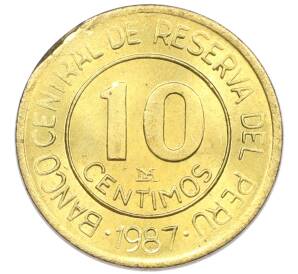 10 сентимо 1987 года Перу — Фото №1