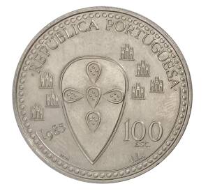 100 эскудо 1985 года Португалия — 800 лет со дня смерти Короля Альфонсо Энрике — Фото №2