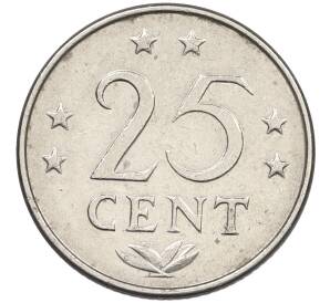 25 центов 1970 года Нидерландские Антильские острова — Фото №2