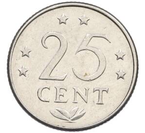 25 центов 1975 года Нидерландские Антильские острова — Фото №2