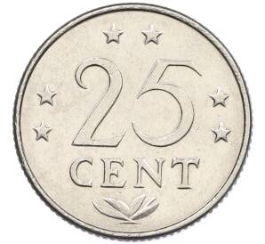 25 центов 1976 года Нидерландские Антильские острова — Фото №2