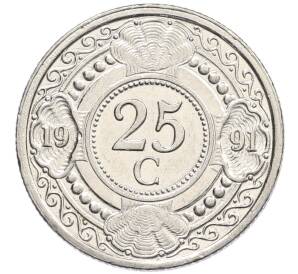 25 центов 1991 года Нидерландские Антильские острова — Фото №1