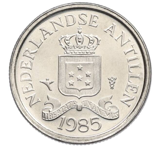 Монета 10 центов 1985 года Нидерландские Антильские острова (Артикул: K12-47194) — Фото №1