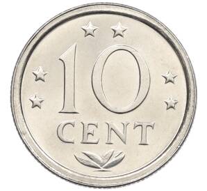 10 центов 1985 года Нидерландские Антильские острова — Фото №2