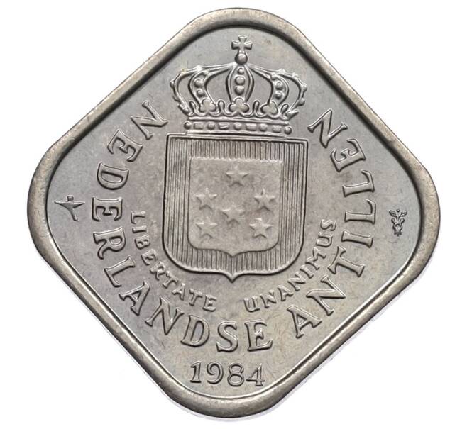 Монета 5 центов 1984 года Нидерландские Антильские острова (Артикул: K12-47221) — Фото №1