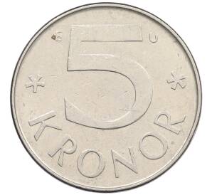 5 крон 1982 года Швеция — Фото №2
