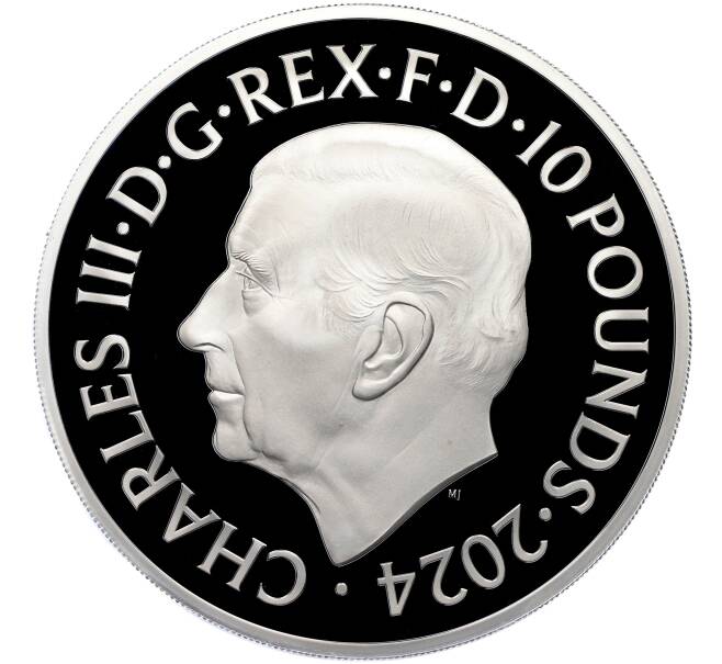 Монета 10 фунтов 2024 года Великобритания «Медаль за Ватерло (Бенедетто Пиструччи)» (Артикул: M2-83425) — Фото №2