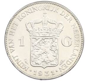 1 гульден 1931 года Нидерланды — Фото №1