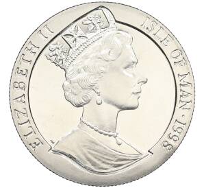 1 крона 1998 года Остров Мэн «Китайский гороскоп — Год тигра» — Фото №2