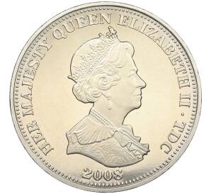 1 крона 2008 года Тристан-да-Кунья «Исторические и знаменитые корабли Королевского флота — HMS Ark Royal» — Фото №2