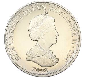 1 крона 2008 года Тристан-да-Кунья «Исторические и знаменитые корабли Королевского флота — HMS Beagle» — Фото №2