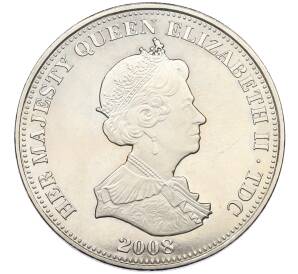 1 крона 2008 года Тристан-да-Кунья «Исторические и знаменитые корабли Королевского флота — HMS Belfast» — Фото №2