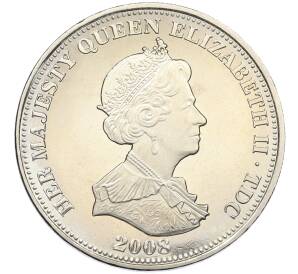 1 крона 2008 года Тристан-да-Кунья «Исторические и знаменитые корабли Королевского флота — HMS Dreadnought» — Фото №2