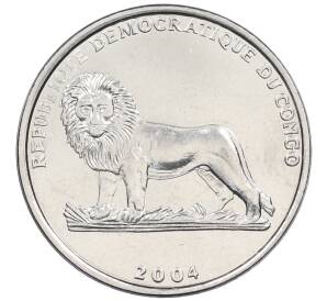 1 франк 2004 года Конго (ДРК) «25 лет правления Иоанна Павла II — Посещение Конго» — Фото №2