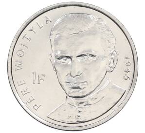 1 франк 2004 года Конго (ДРК) «25 лет правления Иоанна Павла II — Священник Войтыла (1946)» — Фото №1