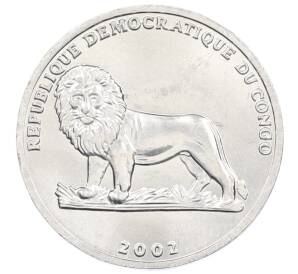 25 сантимов 2002 года Конго (ДРК) «Животные — Ласка» — Фото №2