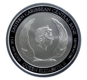 2 доллара 2018 года Восточные Карибы — Восточные Карибы — Антигуа и Барбуда