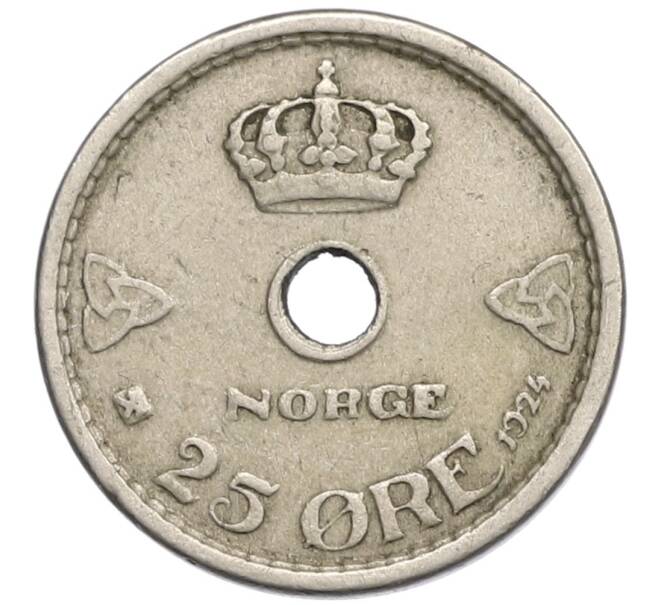 Монета 25 эре 1924 года Норвегия (Артикул: K12-48300) — Фото №1