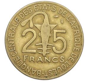 25 франков 1976 года Западно-Африканский валютный союз — Фото №2