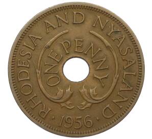 1 пенни 1956 года Родезия и Ньясаленд — Фото №1