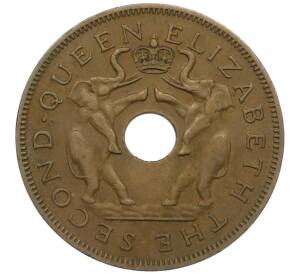 1 пенни 1956 года Родезия и Ньясаленд — Фото №2