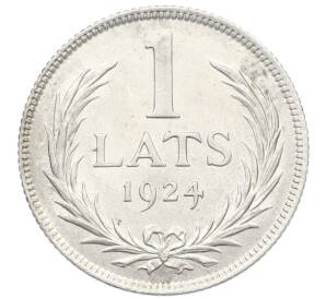1 лат 1924 года Латвия — Фото №1
