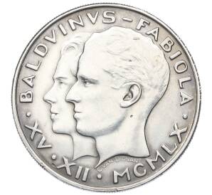 50 франков 1960 года Бельгия «Свадьба короля Бодуэна и доны Фабиолы де Мора и Арагон» — Фото №1