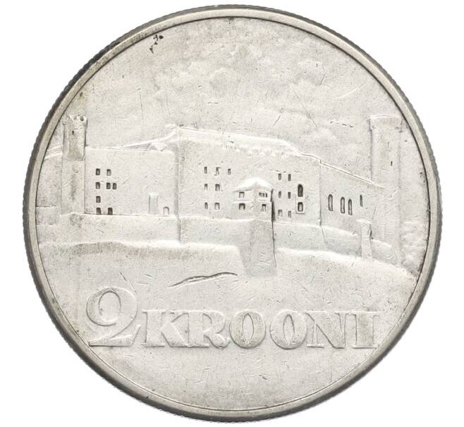 Монета 2 кроны 1930 года Эстония «Замок Тоомпеа в Таллине» (Артикул: K12-48688) — Фото №1