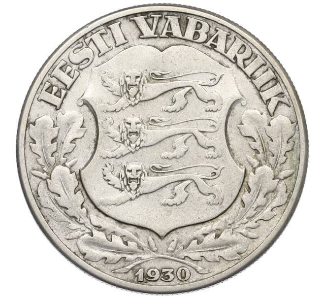 Монета 2 кроны 1930 года Эстония «Замок Тоомпеа в Таллине» (Артикул: K12-48688) — Фото №2