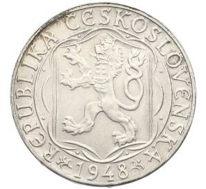 100 крон 1948 года Чехословакия «600 лет Карлову университету» — Фото №2