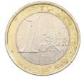 Монета 1 евро 2002 года G Германия (Артикул: T11-16619) — Фото №2