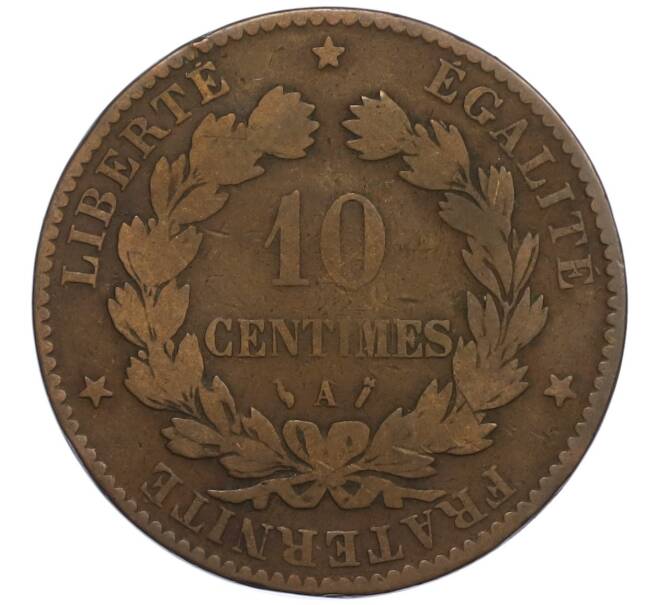 Монета 10 сантимов 1885 года А Франция (Артикул: K12-48820) — Фото №2