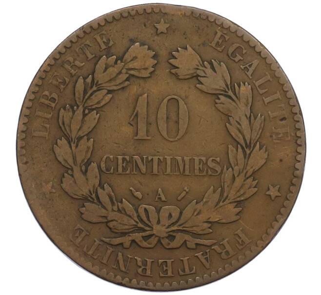 Монета 10 сантимов 1891 года А Франция (Артикул: K12-48826) — Фото №2