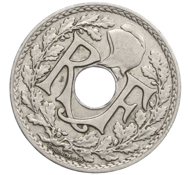 Монета 25 сантимов 1914 года Франция (Артикул: K12-48861) — Фото №2