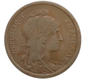 2 сантима 1911 года Франция — Фото №2