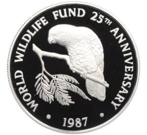 5 долларов 1987 года Каймановы острова «25 лет Всемирному фонду дикой природы» — Фото №1