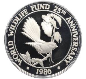 10 тала 1986 года Западное Самоа «25 лет Всемирному фонду дикой природы» — Фото №1