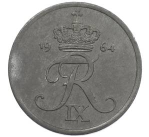 2 эре 1964 года Дания — Фото №1