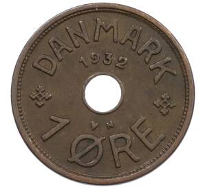 1 эре 1932 года Дания — Фото №1