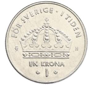 1 крона 2005 года Швеция — Фото №2