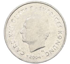 1 крона 2004 года Швеция — Фото №1