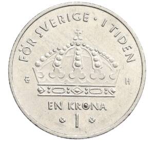 1 крона 2004 года Швеция — Фото №2