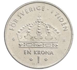 1 крона 2003 года Швеция — Фото №2