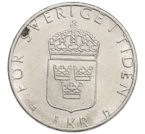 1 крона 1991 года Швеция — Фото №2